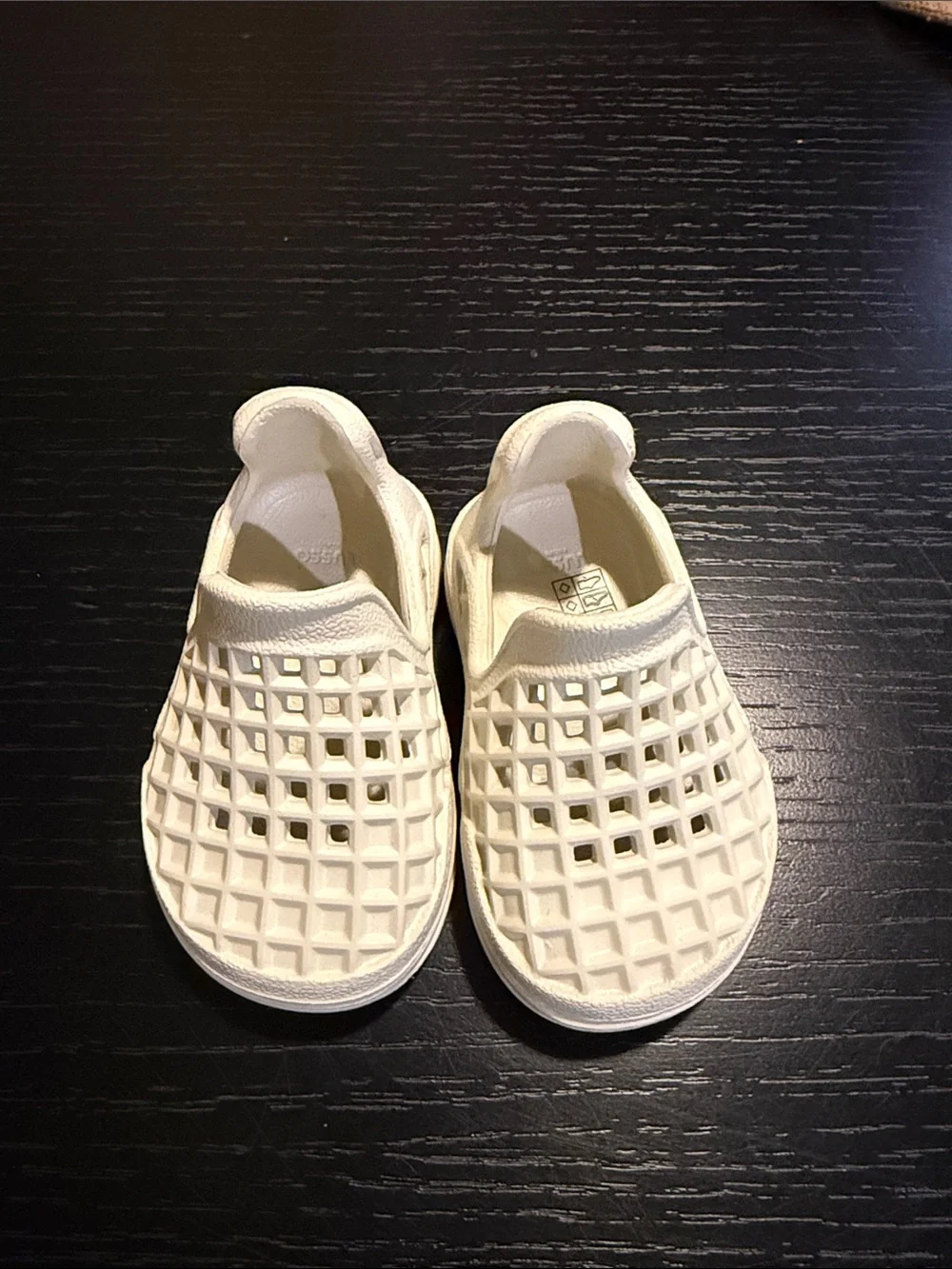 Kids Slip-On Breathable White Shoes